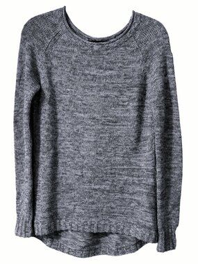 TOAD & CO Marlevelous Marled Merino Wool Pullover Elbow Patch Sweater - Size S